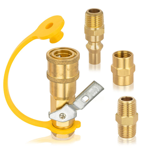 GasPro 1/4 inch quick-connect fittings assembly for reliable RV propane connections.