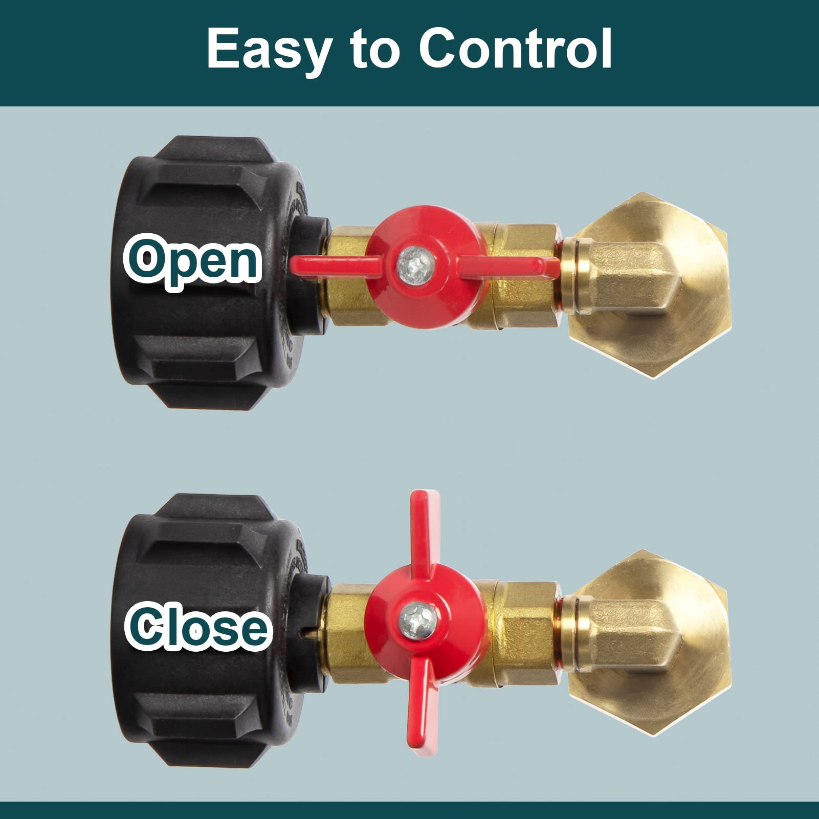 GasPro enables refilling 1 lb bottles from a 20 lb tank.