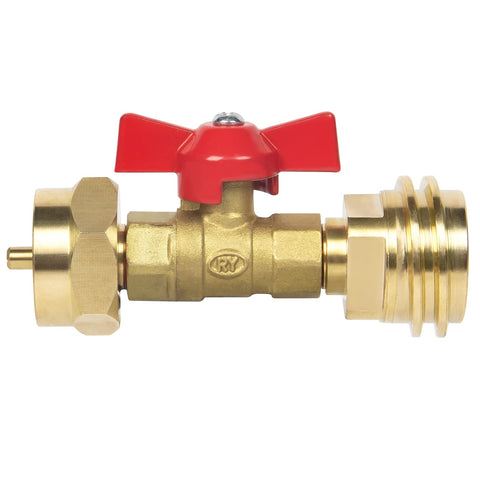 GASPRO 1lb propane tank adapter with valve for on-the-go cooking
