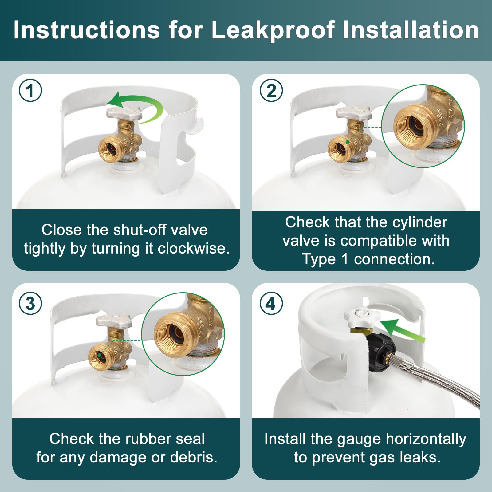 GasPro Blackstone griddle connection for continuous heat.