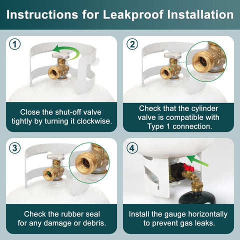 GasPro built-in safety features help prevent overfill during refilling.