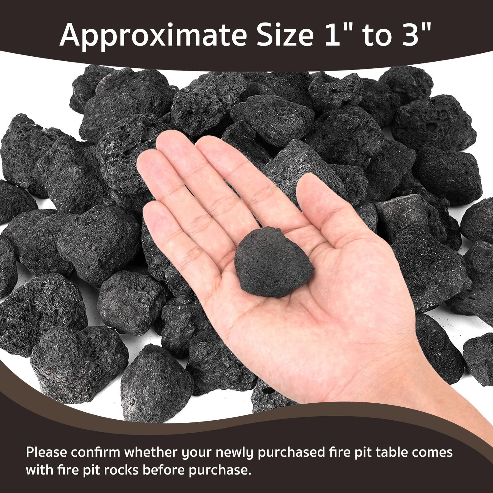 GASPRO durable black lava rocks maintain color under high heat