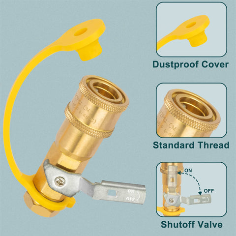 GasPro easy-to-install quick-connect fittings simplify campsite setups.