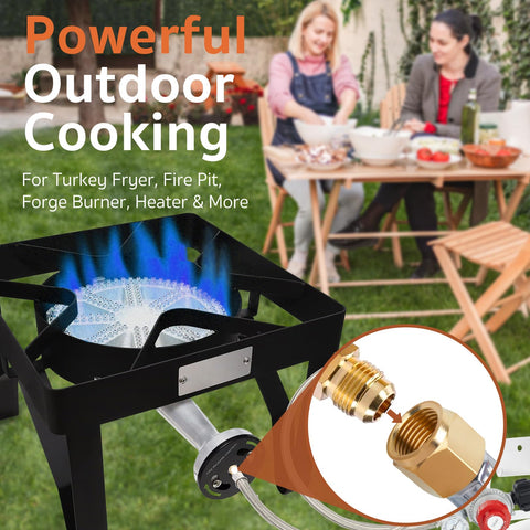 GASPRO fire pit setup for ambient outdoor heating