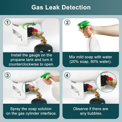 Easily refill multiple 1 lb cylinders for stoves and grills