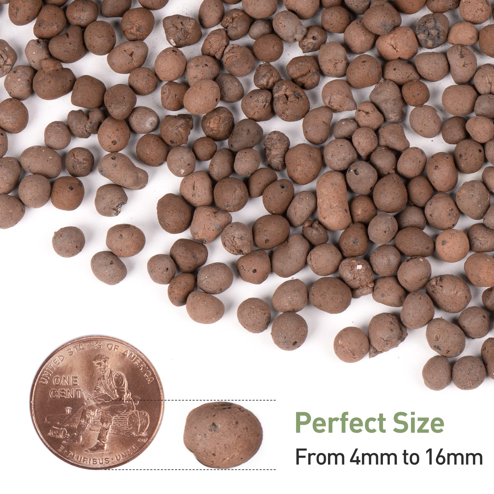 GASPRO leca balls arranged to optimize aeration and drainage