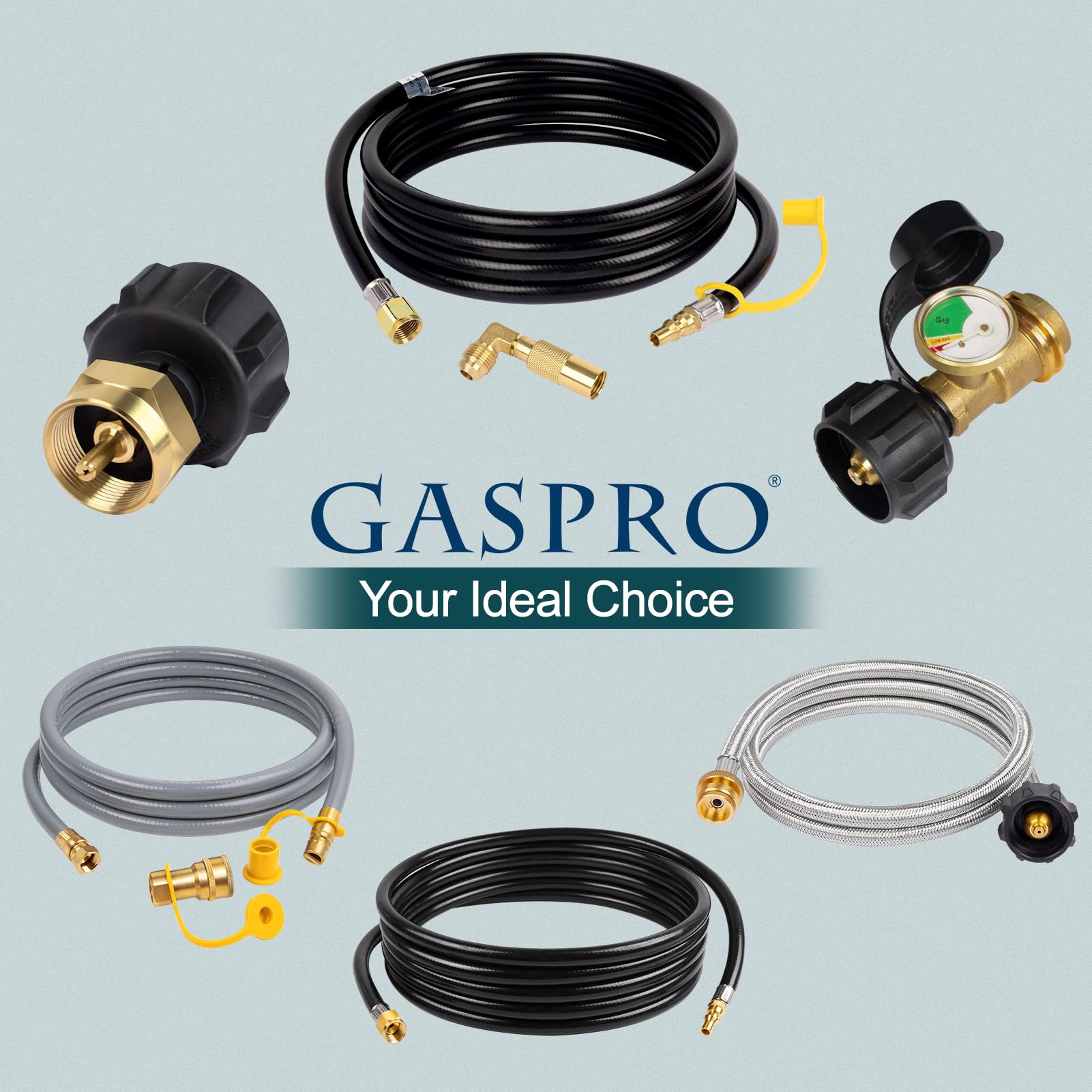 GASPRO premium leak-free construction ensures durability in outdoors