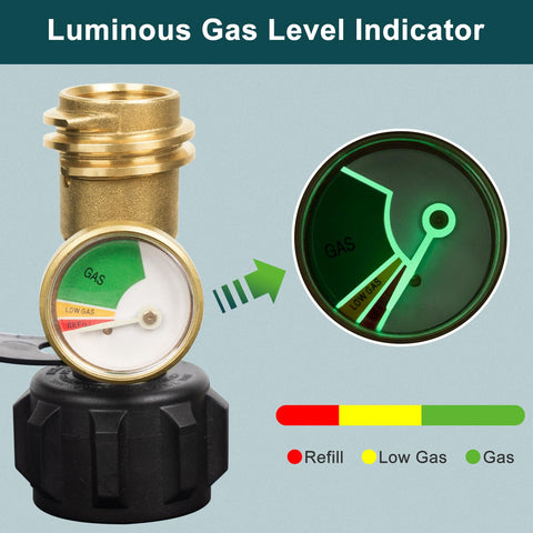 GasPro side-mount gauge demonstrates easy installation for RV and grill setups