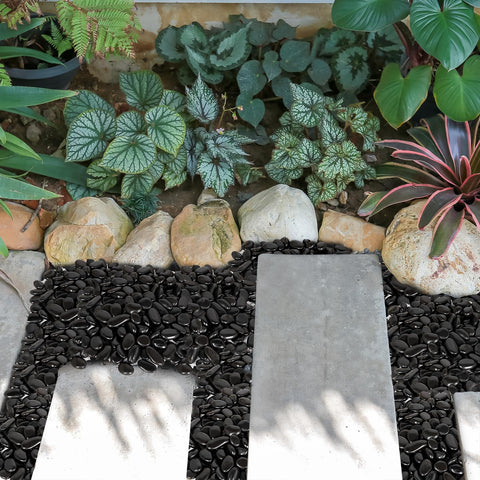 GASPRO polished rocks offer cost-effective décor that lasts and resists wear.