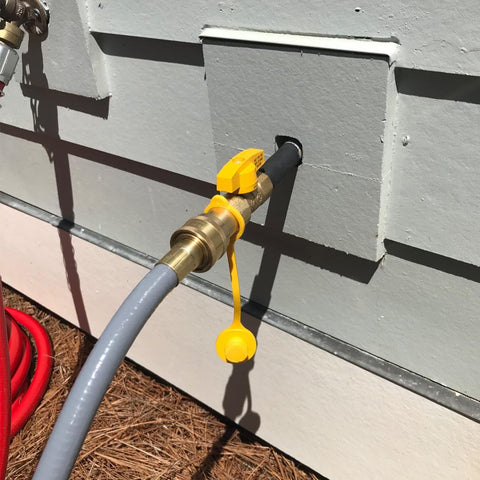 GasPro rugged rubber and brass construction for outdoor use.