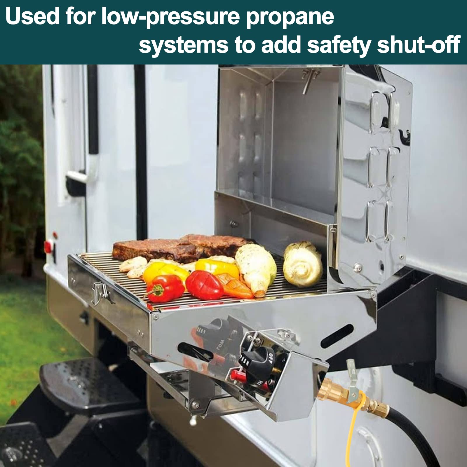 GasPro safe operating temperature range suitable for outdoor propane use.