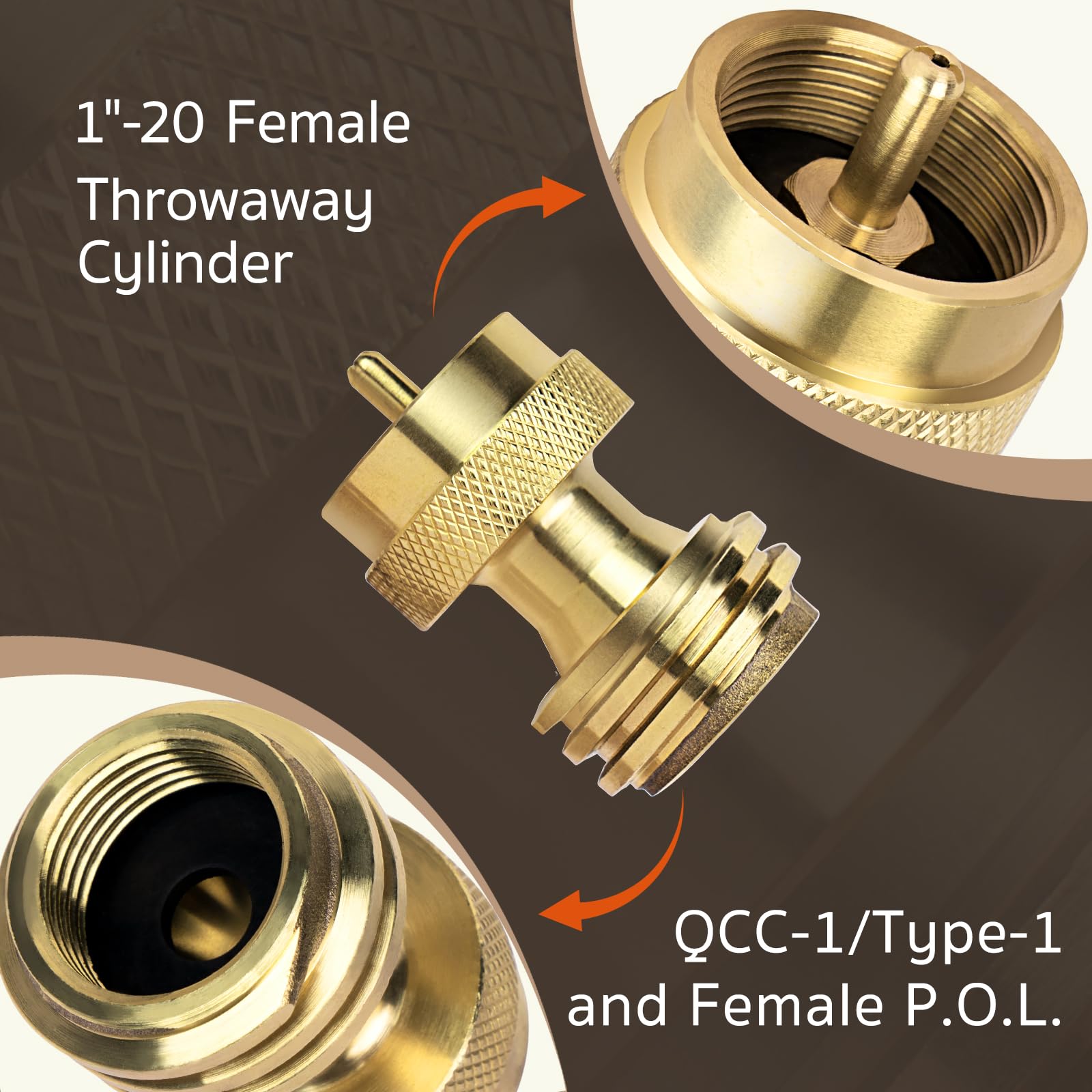 GasPro solid brass construction close-up highlighting durability.