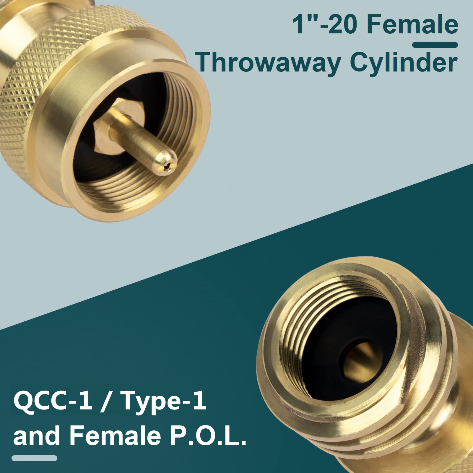 GasPro solid brass construction close-up shows durable, corrosion-resistant gear.