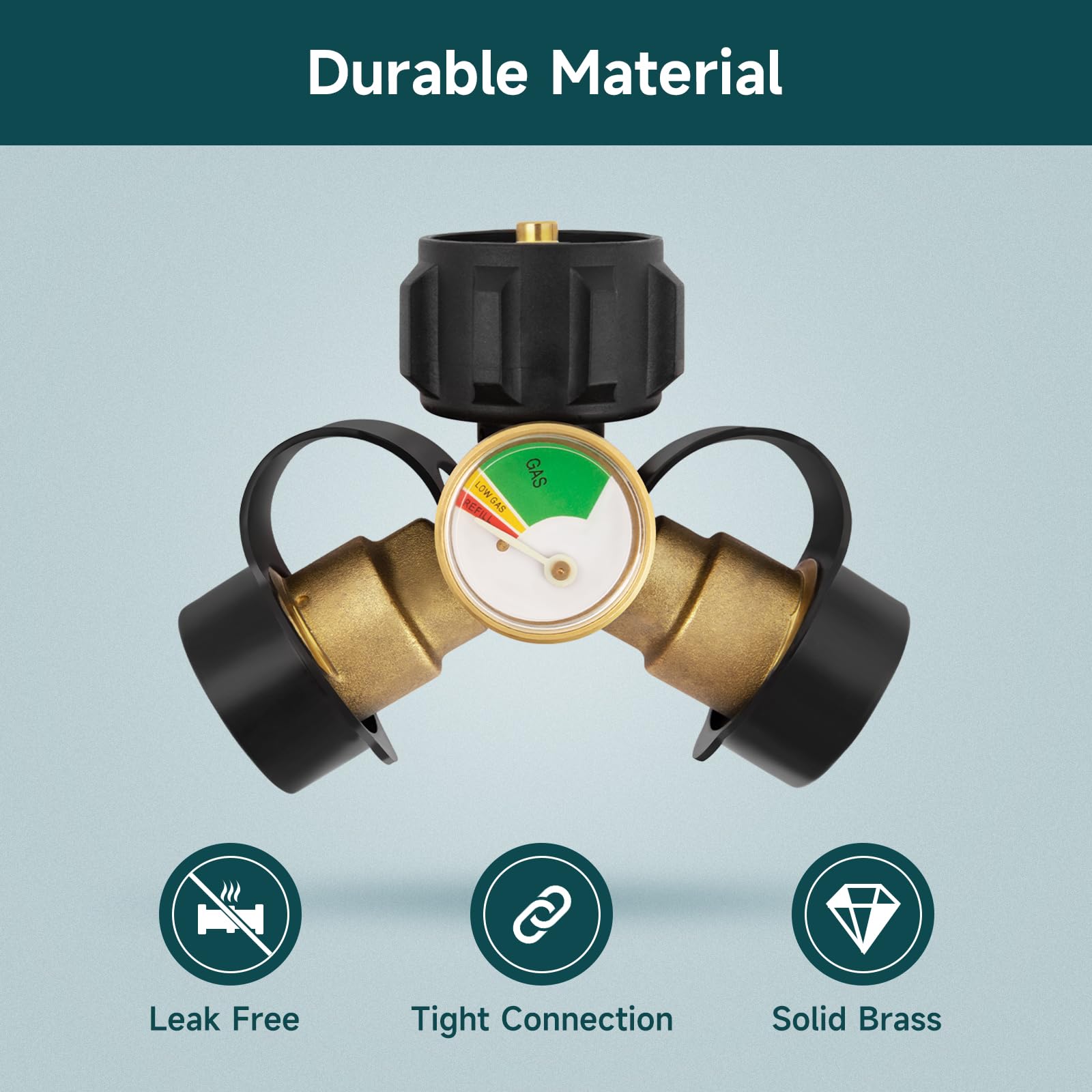 GASPRO splitter with heater setup illustrates versatile outdoor warmth.