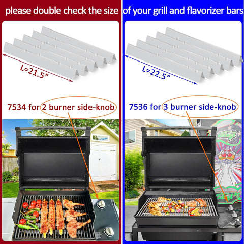 GasSaf 21.5-inch flavorizer bars compatible with Genesis Silver A.