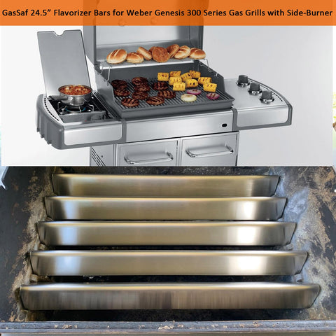 GasSaf 5-pack flavorizer bars are designed for easy alignment and quick installation