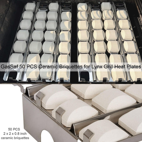 GasSaf briquettes reducing flare-ups for safer grilling.