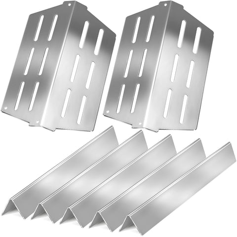 GasSaf flavorizer bars, 17.5 inches, for even heat across Weber Genesis grills