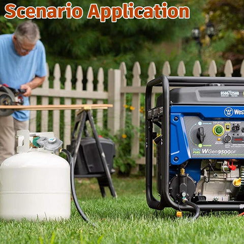 GasSaf 10 ft hose enables flexible placement of equipment.