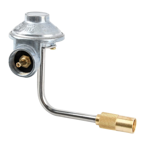 GasSaf griddle regulator installed on Blackstone 17-inch tabletop for reliable heat control.
