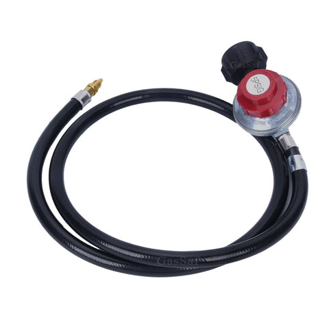 GasSaf 4ft LPG hose connection enabling flexible layout for outdoor cookers.