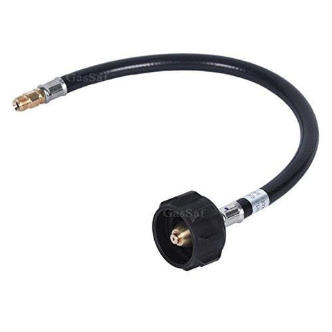 GasSaf hose coiled neatly for easy storage during trips and camping.