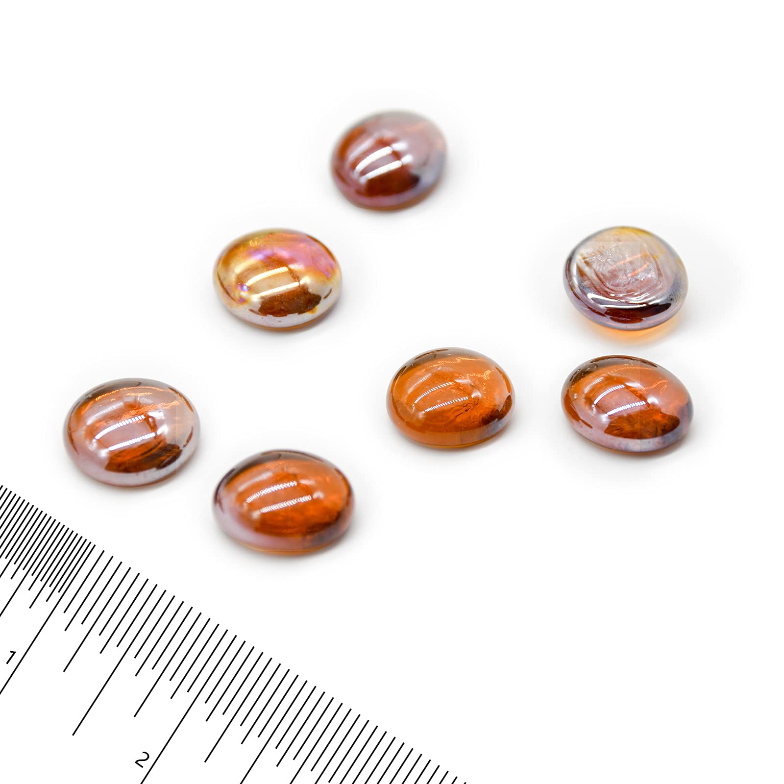 GasSaf Amber Luster glass for outdoor fire pits adds bright, smoke-free ambiance.