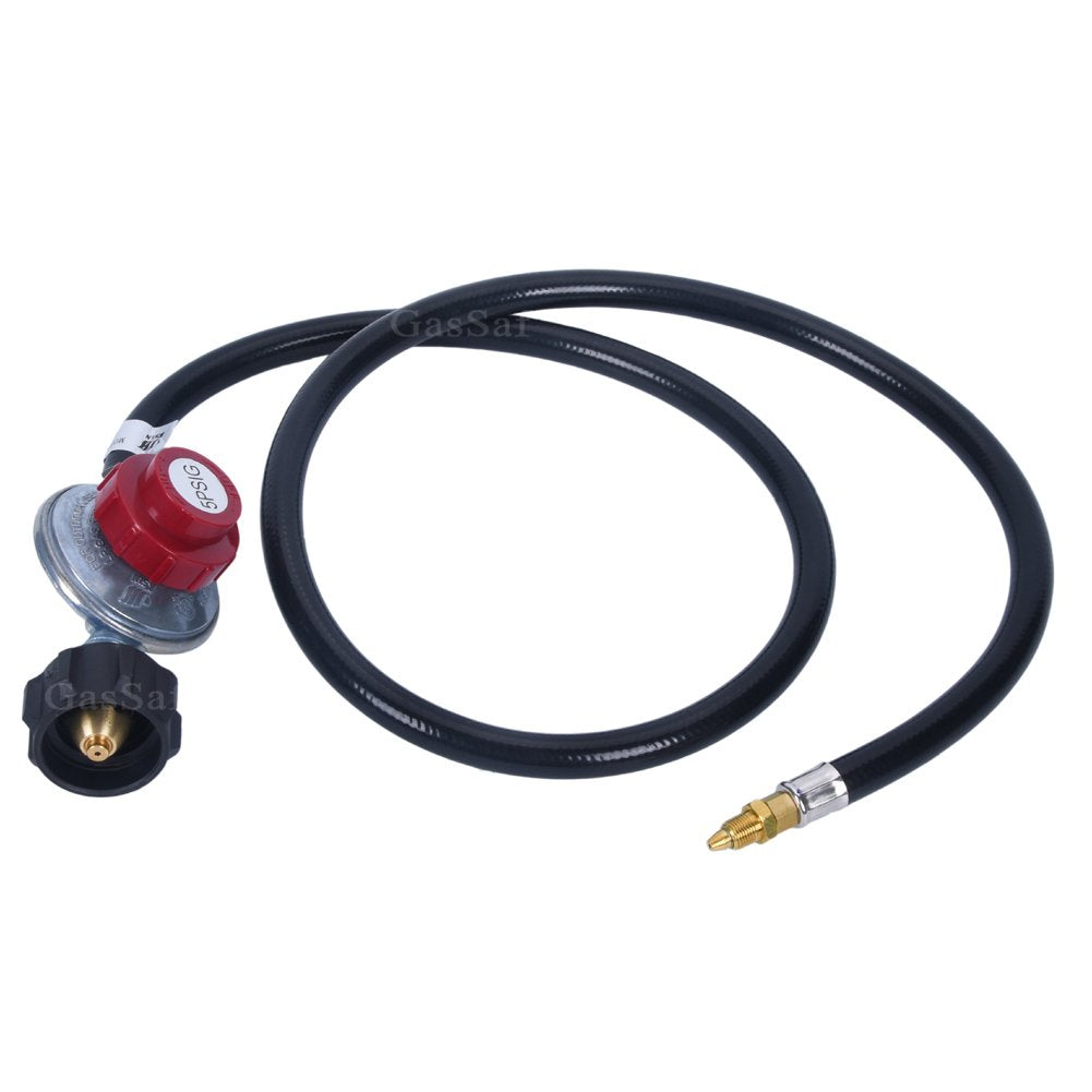 GasSaf regulator with 0-5 psi adjustment for precise propane control on grills.