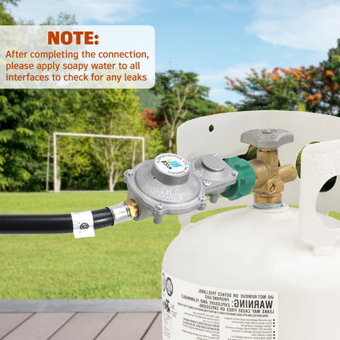 GasSaf safety feature protects against abnormal flow during use.