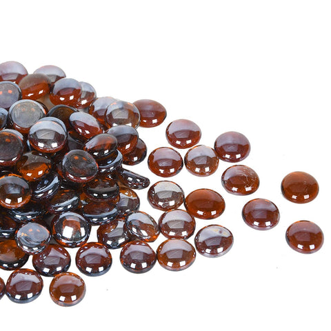 GasSaf decorative glass enhances gardens, pools, and pots with amber glow.
