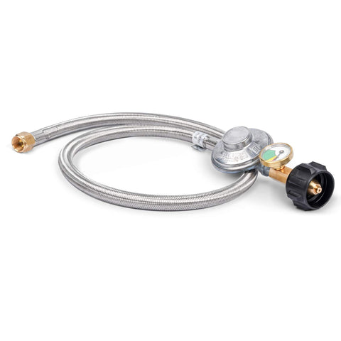 GasSaf stainless steel braided hose provides durable, wear resistant connections.