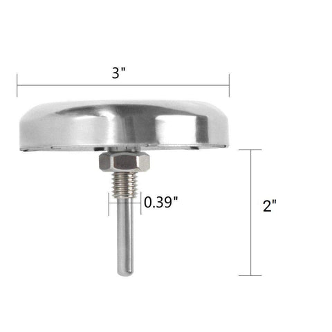 GasSaf stainless steel gauge installed on compatible grills for consistent temps.