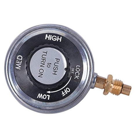 GasSaf tabletop regulator close-up for precise flame control on outdoor grills