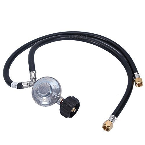 GasSaf two-hose regulator assembly for dual propane flow