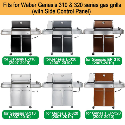 GasSaf 24.5 inch bars are compatible with Weber Genesis models E-310, E-320, S-310, S-320