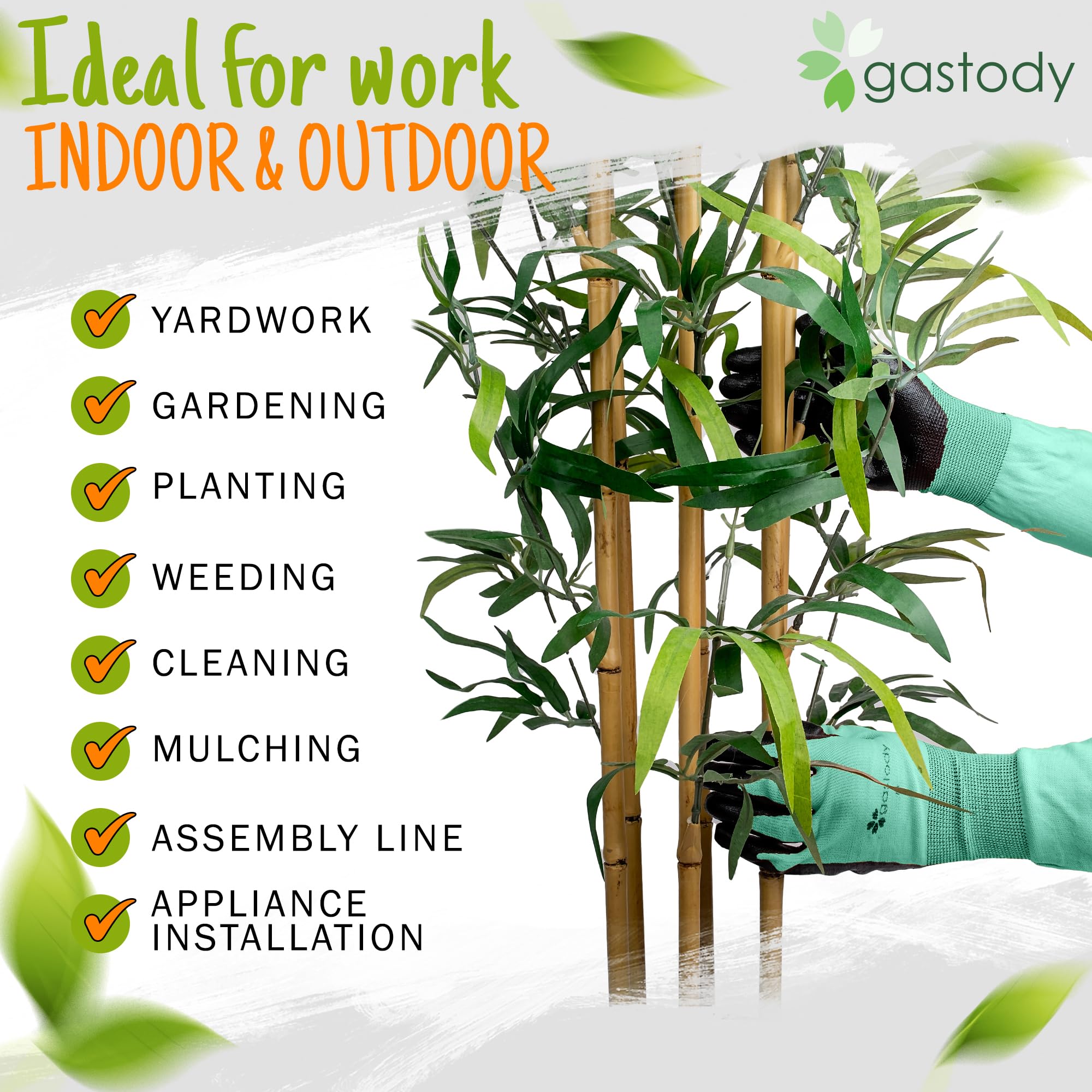Gastody waterproof durable garden gloves suitable for wet tasks