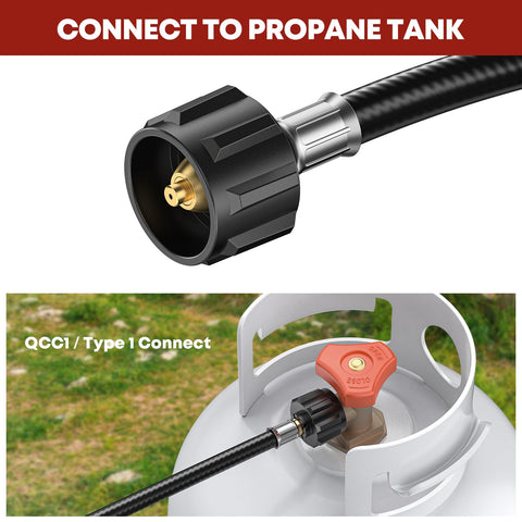 1/4 inch NPT male adapter ensures correct, leak-safe fittings with compatible gear