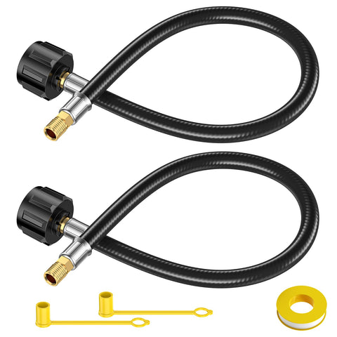 GasXpert 2PCS 15 inch RV propane hose replacement ready for quick, reliable tank connections