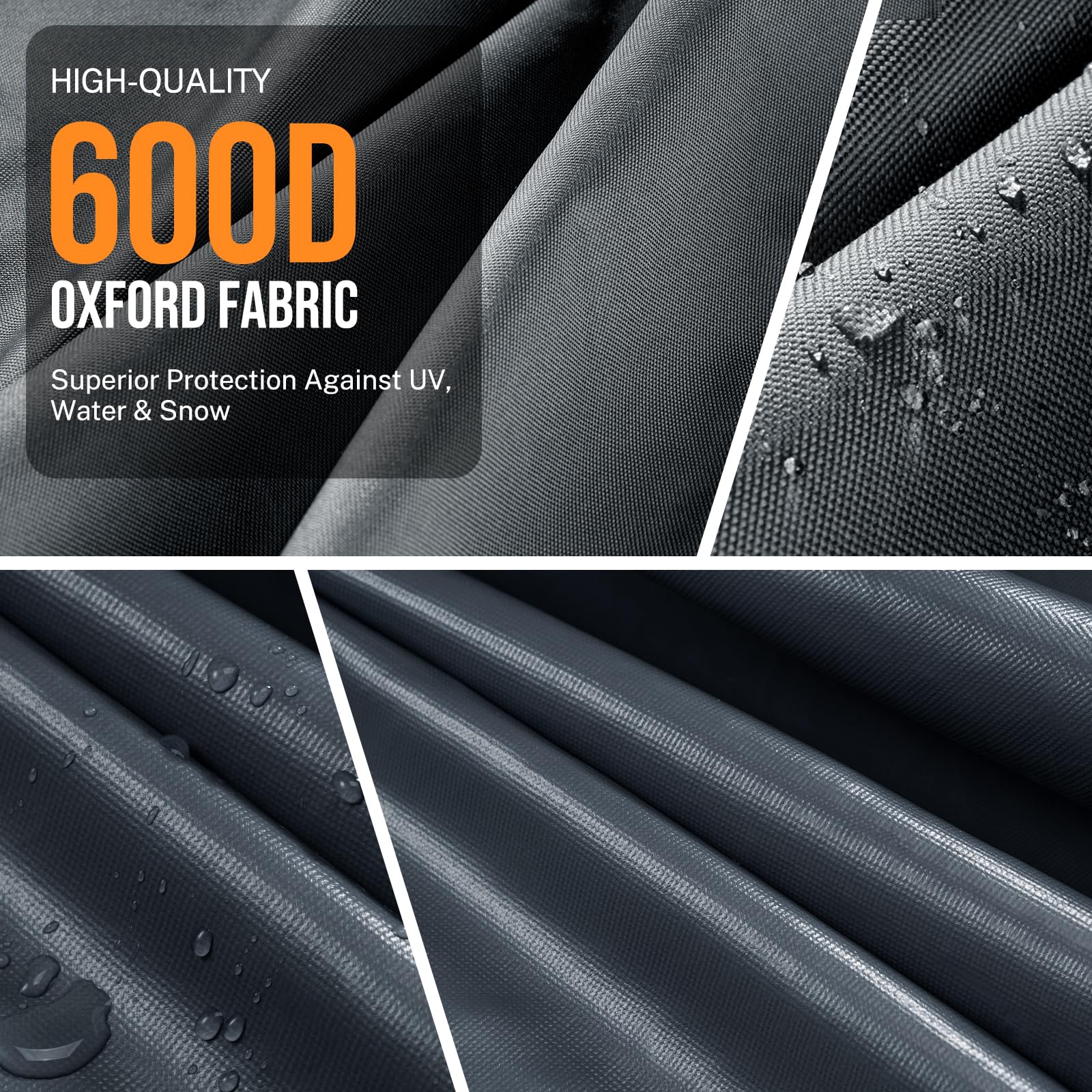 GasXpert 600D Oxford fabric close-up showing rugged material