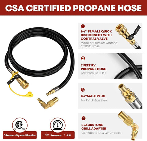 GasXpert RV elbow adapter 90-degree connects neatly to compact grill setups