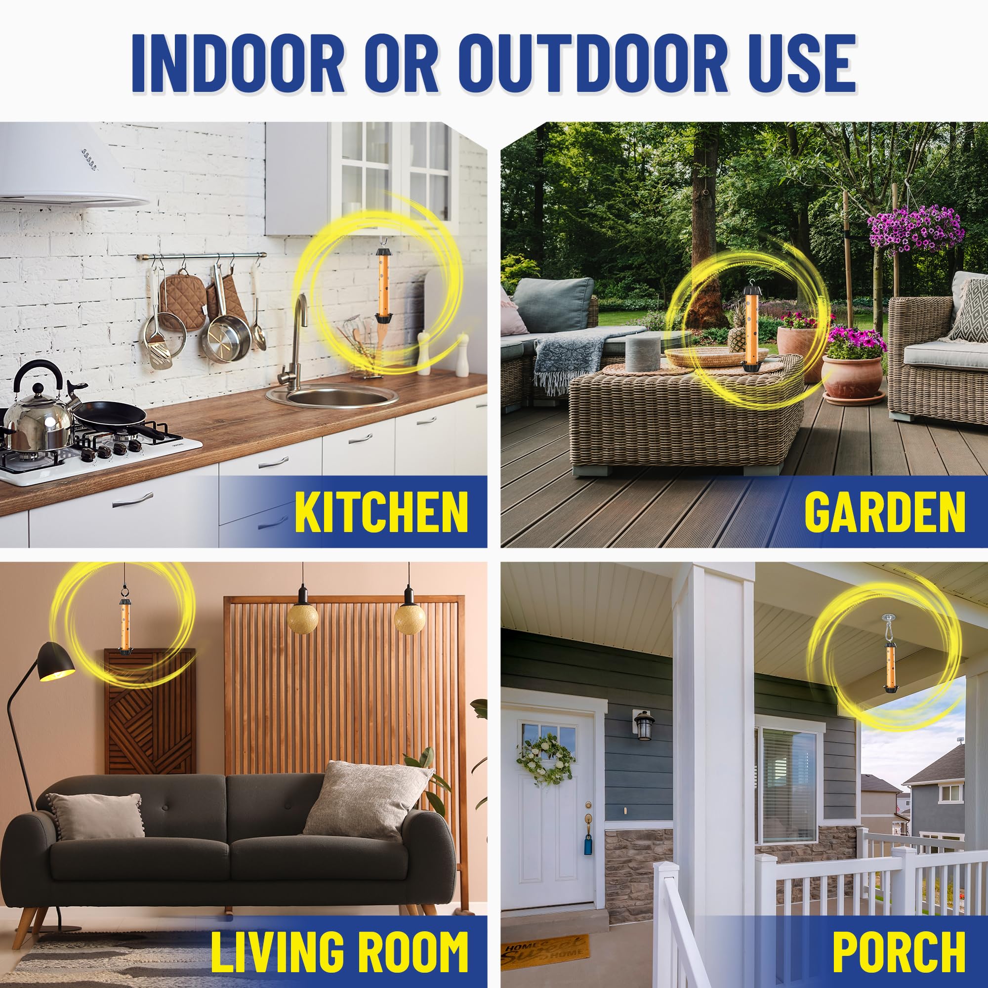 GATCH hanging setup for versatile placement in home or office.