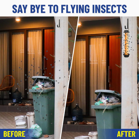 GATCH indoor-use setup, trap hung on wall for discreet pest control.