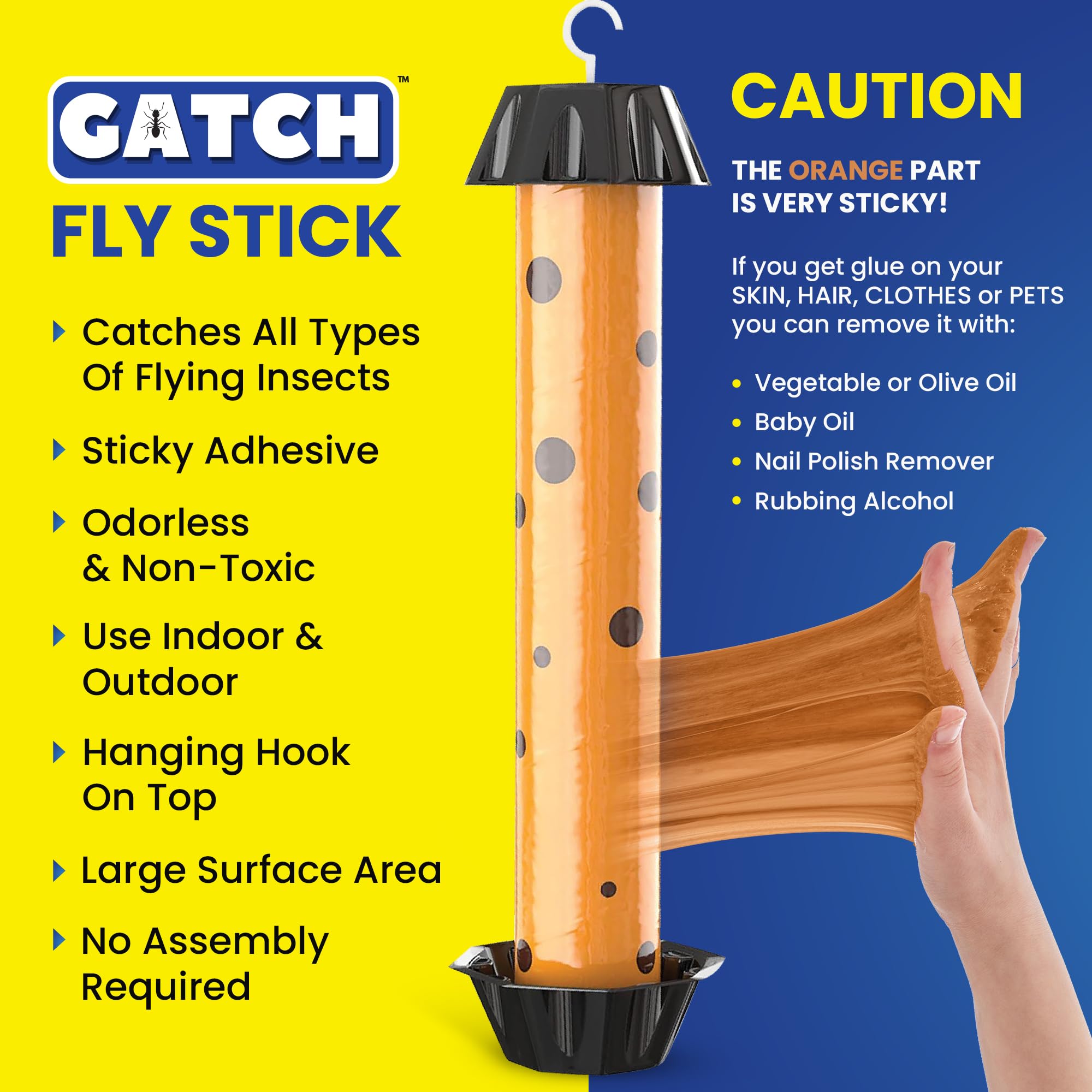GATCH packaging showing three ready-to-deploy traps.