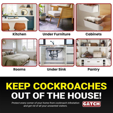 GATCH Roach Traps pet safe design suitable for homes with kids and pets.