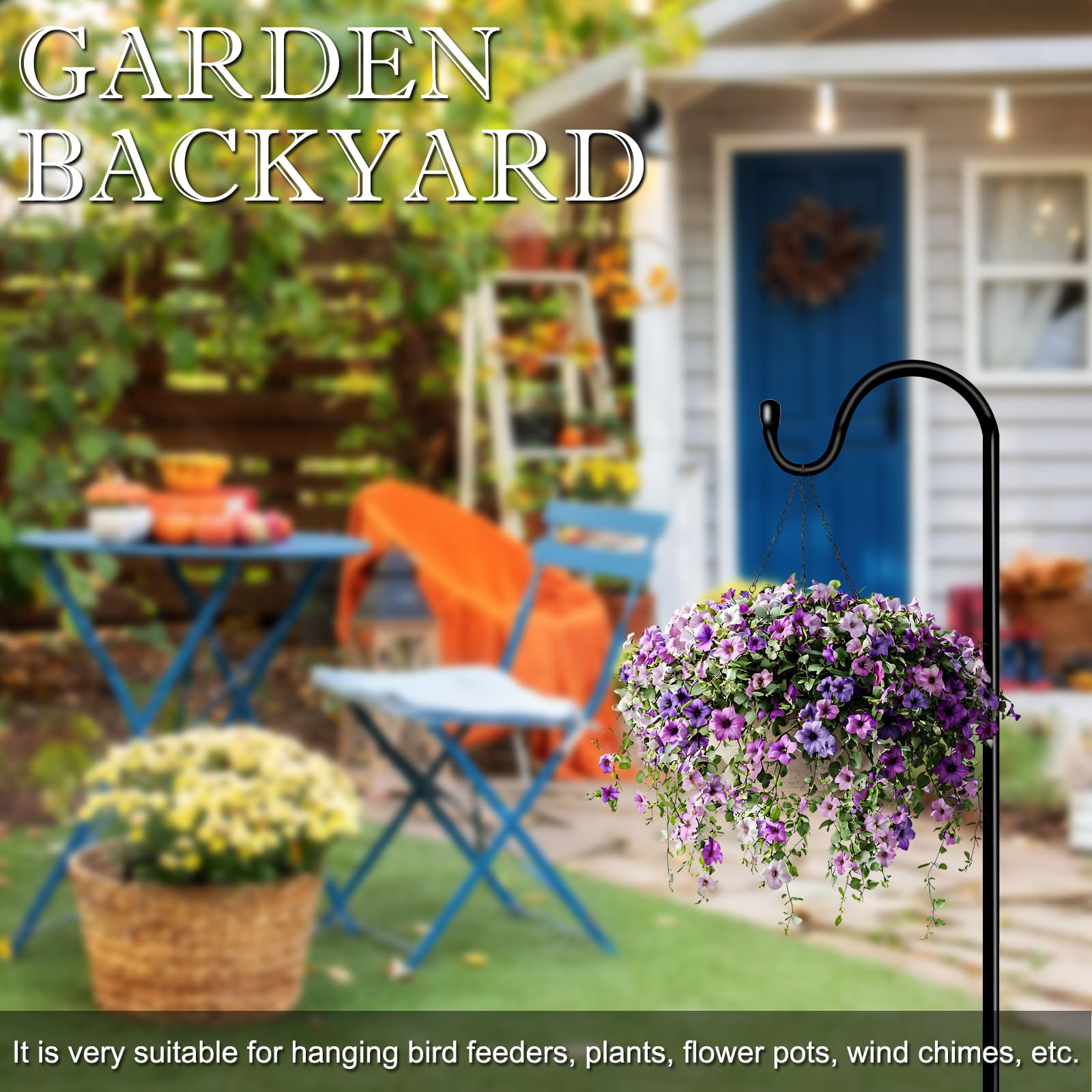 GATSUNS outdoor hook ideal for solar lanterns and decorative lighting setups.