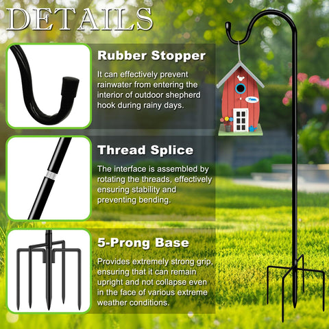 GATSUNS five-prong base keeps décor upright even in breezy conditions.