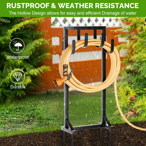 GAVISCITY easy-assembly hose stand requiring no tools for quick setup.