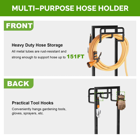 Close-up of rustproof coating on the GAVISCITY hose holder.