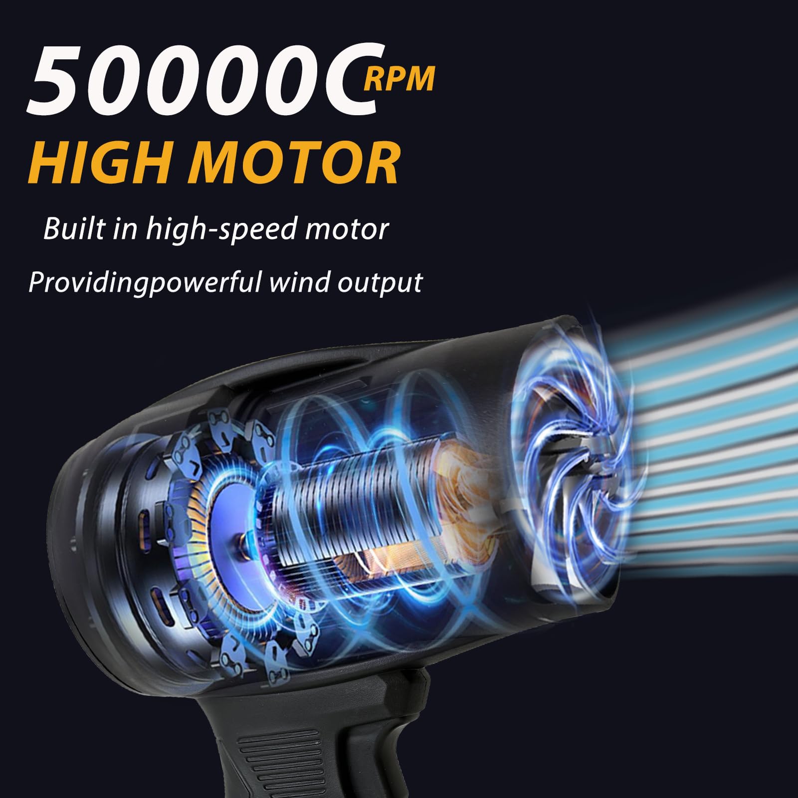 Gawonaa lightweight 1.2lb blower enables effortless one-handed use