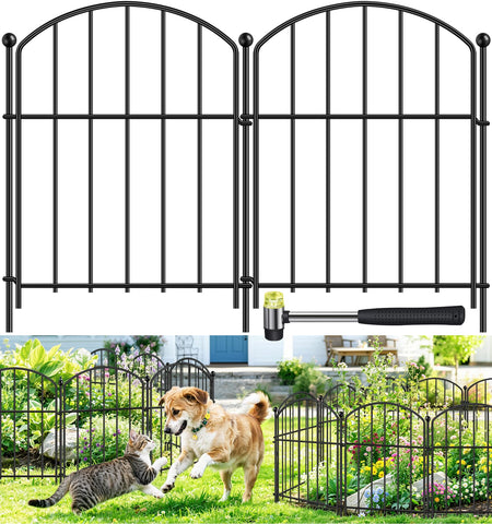 GAXI decorative garden fence arch design enhances garden borders and pet safety.